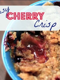 easy cherry crisp recipe
