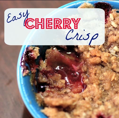 easy cherry crisp recipe