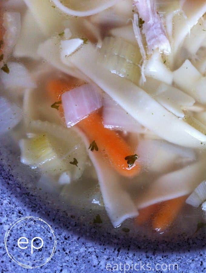 Chicken Noodle Soup in bowl