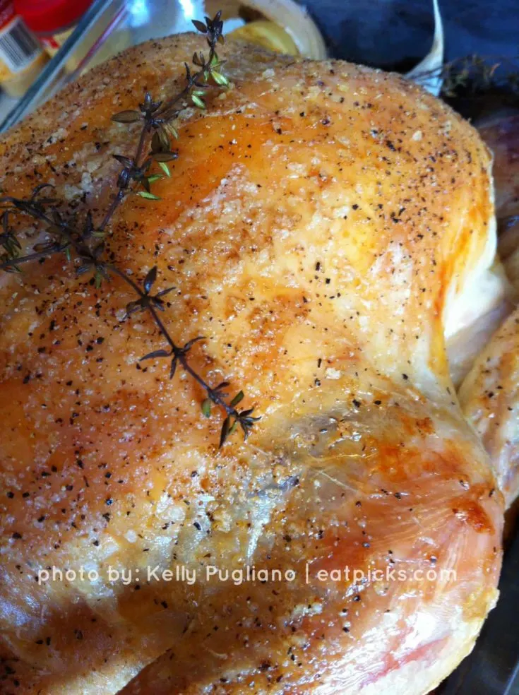 Roasted Chicken with Thyme is the perfect fall cozy meal to enjoy with family!