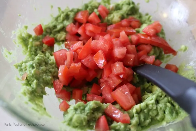 tomatoes in guacamole mix