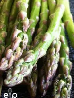Roasted asparagus spears