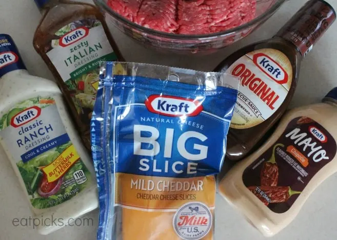 Kraft cheeseburger sauces