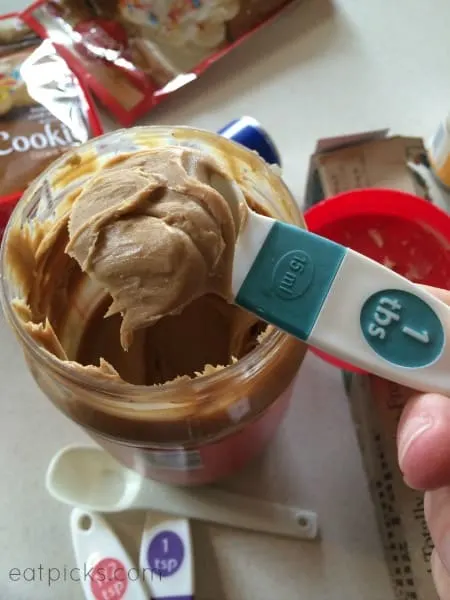 Peanut Butter in measuring spoon