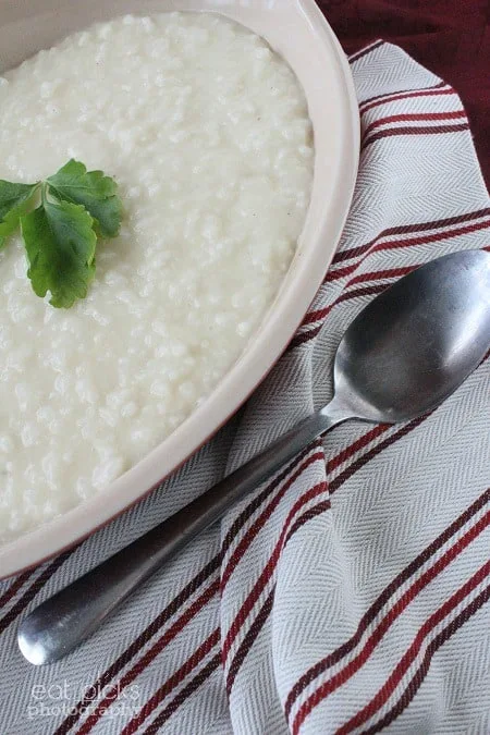 creamy risotto with spoon