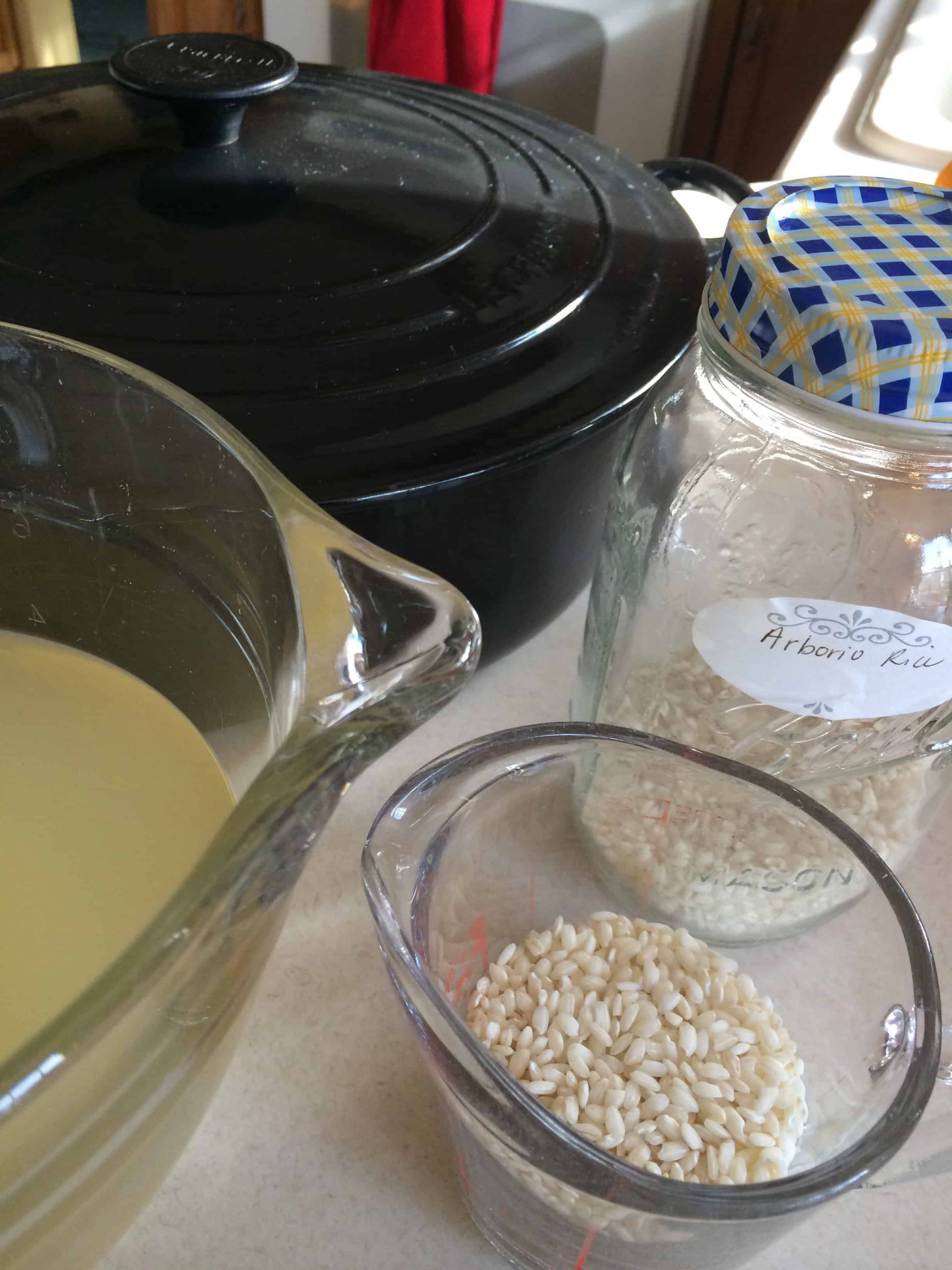 creamy risotto ingredients