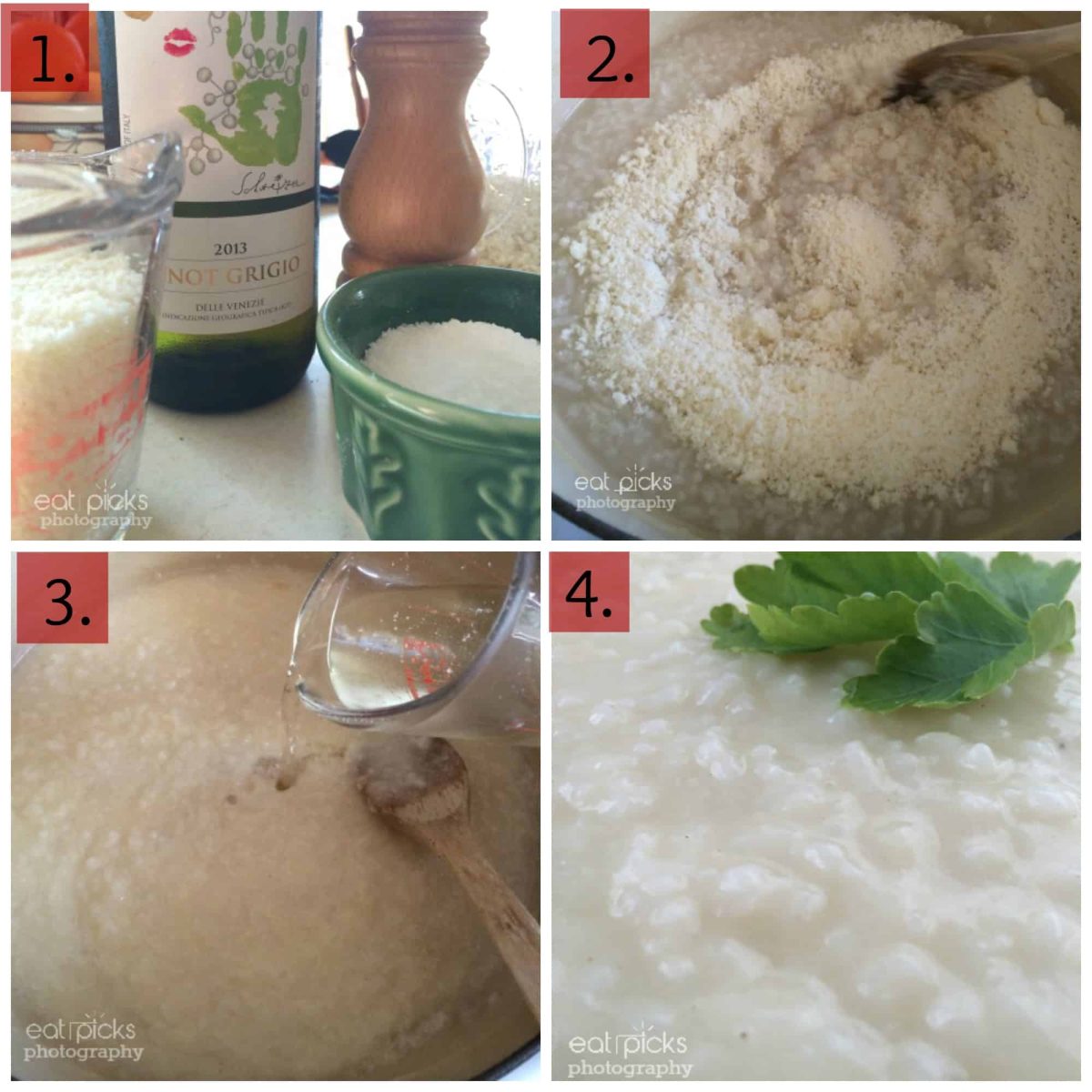 risotto step 1 through 4