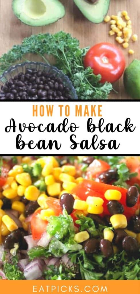 How to make avocado black bean salsa