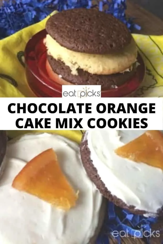 Chocolate Orange Cake Mix Cookies