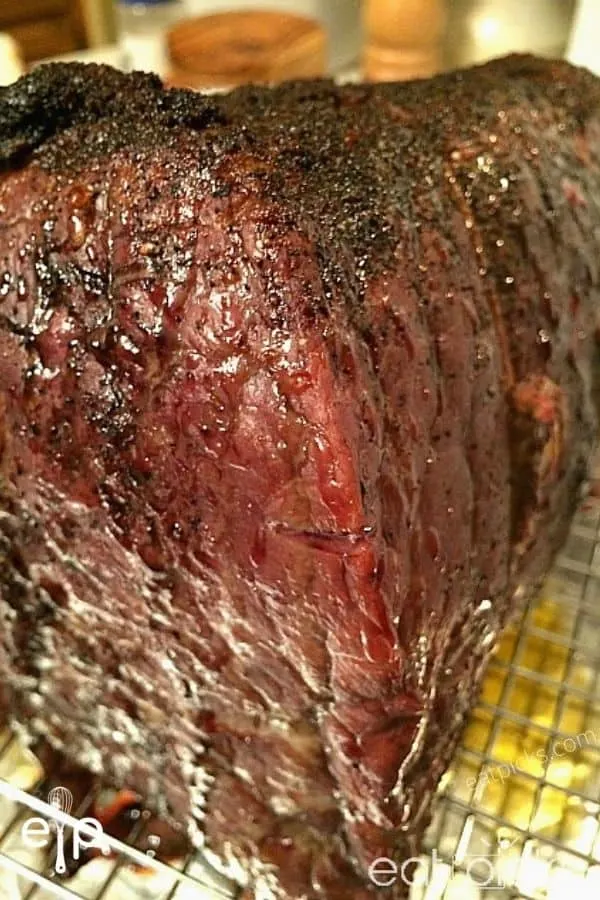 Coffee Rubbed Roast Beef cooked
