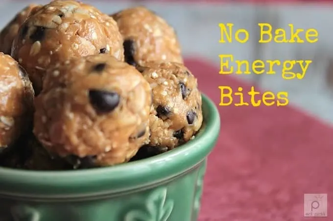No Bake Energy Bites are easy to make and delicious. A great gluten free alternative snack, filled with peanut butter, quinoa, agave and dairy, nut & soy free chocolate chips