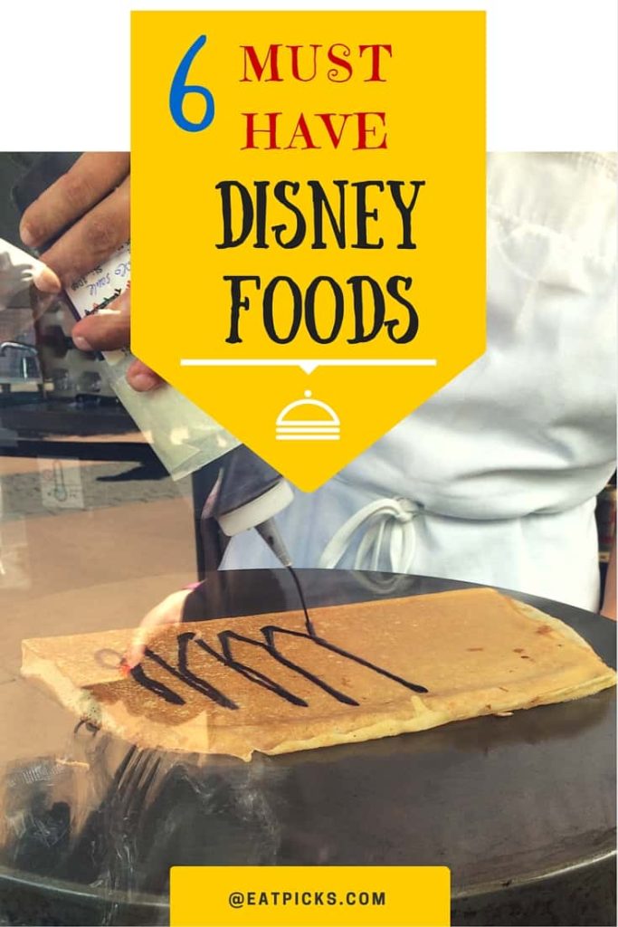 6 Must Have Disney Foods to put on your list for your next trip to Disney World. 
