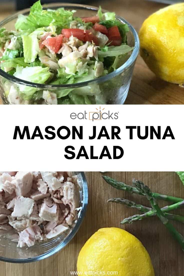 Tuna on Salad in bowl 
