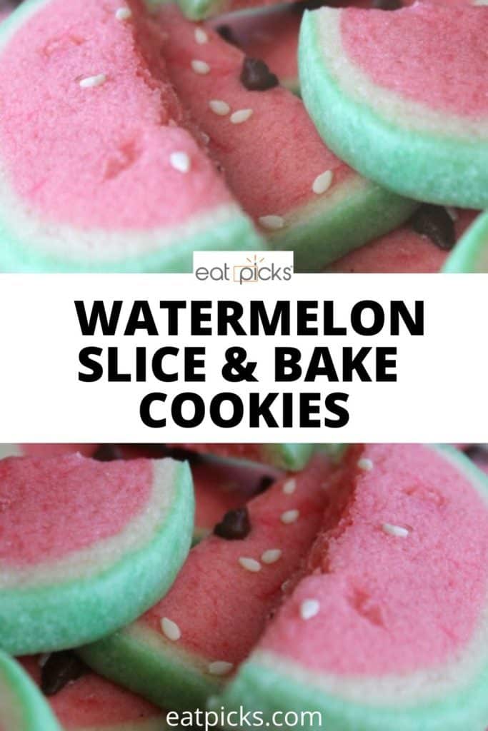 Watermelon Slice and bake cookies