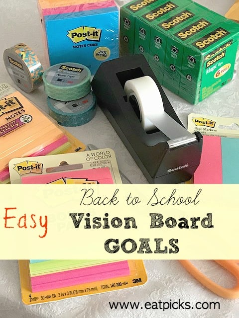 Back to School Vision Board Goals with Scotch™ Brand Tape