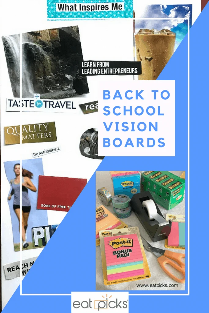 Back to School Vision Board Goals are easy to make when using Scotch™ Brand
