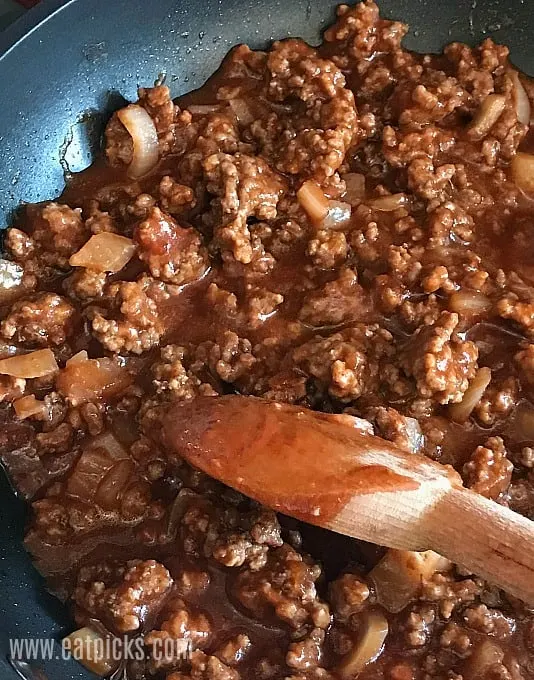 ground beef loose meat sandwich sauce