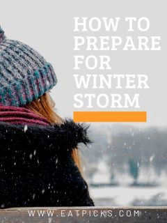 How to Prepare for Winter Storm Girl in Hat looking at snow