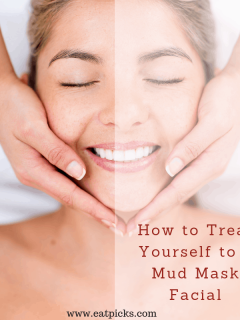 Mud Mask Facial is perfect for home spa treat. #spa #mudmask