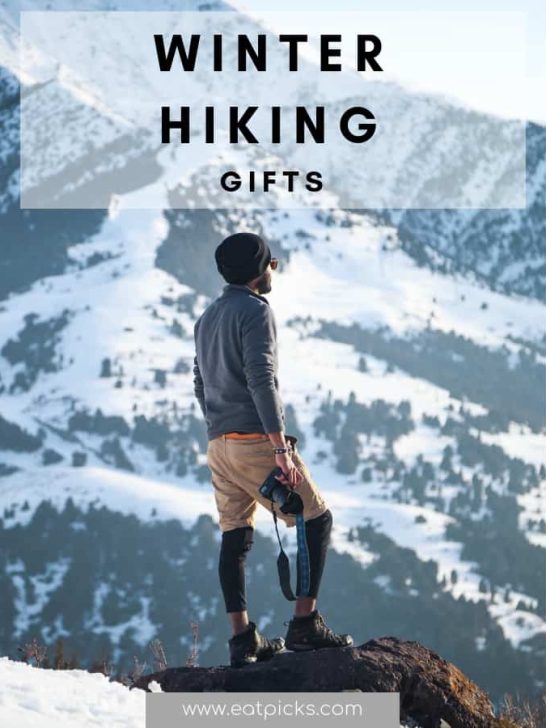 Winter Hiking Gifts for enjoying the outdoors year round. Our favorite gear for winter hiking enthusiast! #hiking #outdoors #winter #giftguide