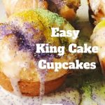 Easy King Cake Cupcakes using Pillsbury Crescent Rolls! These are simple and delicious! #MardiGras #KingCake #Cupcakes