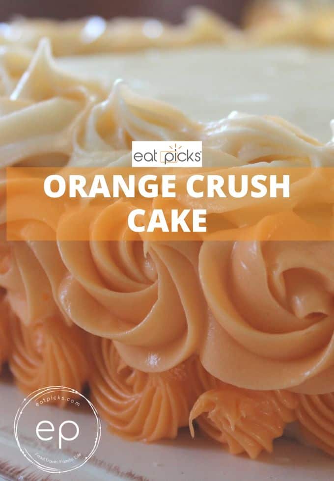 Orange Crush Cake with Ombre Frosting