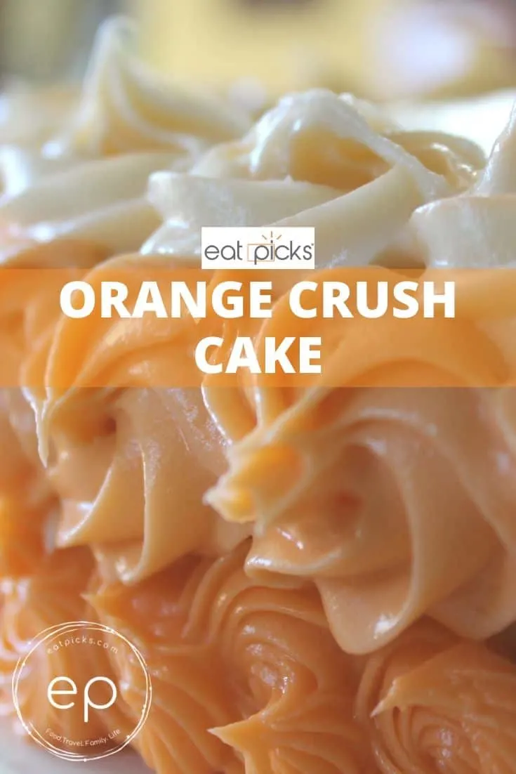 Orange Creamsicle cake with orange soda