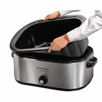 Hamilton Beach 28 lb 22-Quart Roaster Oven with Self-Basting Lid (Stainless Steel)