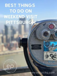 Overlook Machine with city of Pittsburgh in background