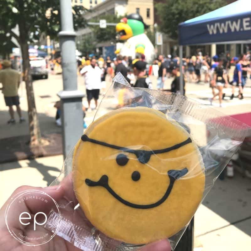 Smiley Cookie on street