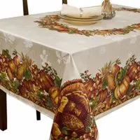 Benson Mills Harvest Splendor Engineered Printed Fabric Tablecloth, 60-Inch-by-104 Inch