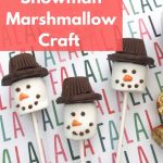 Snowman Marshmallow Craft Pop