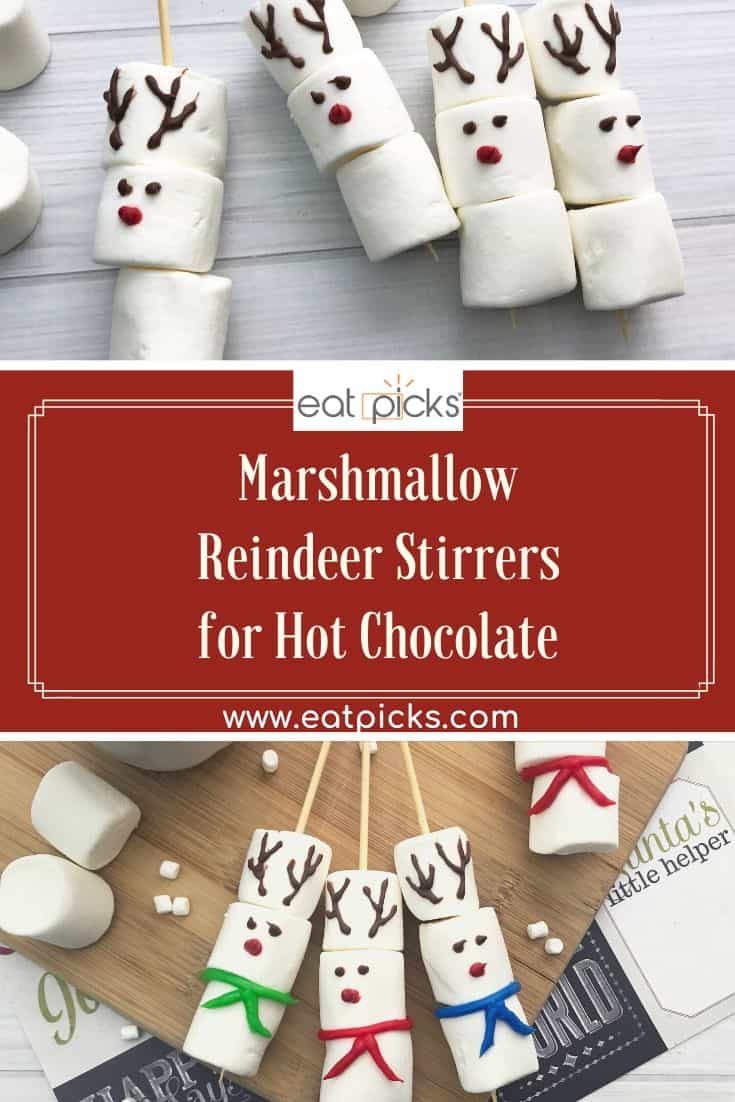 Reindeer Marshmallow Stirrers Craft