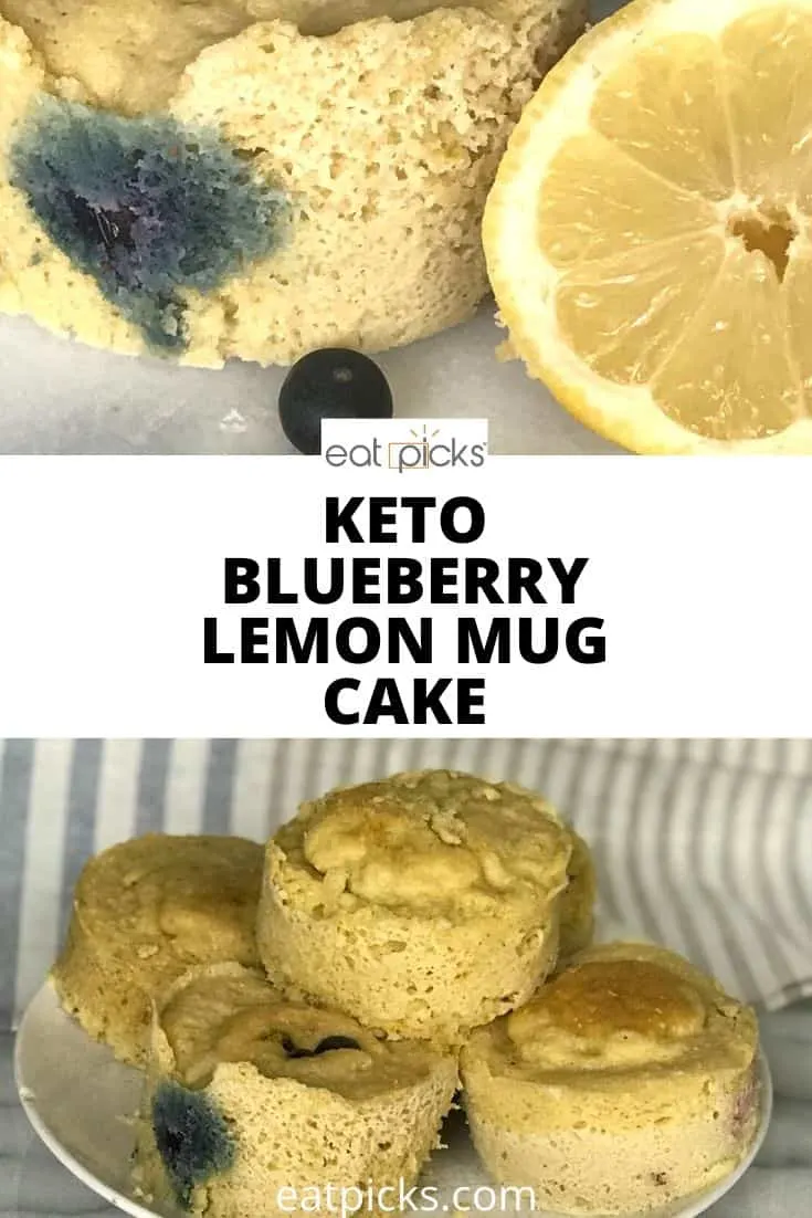 Blueberry Lemon Keto Mug Cake