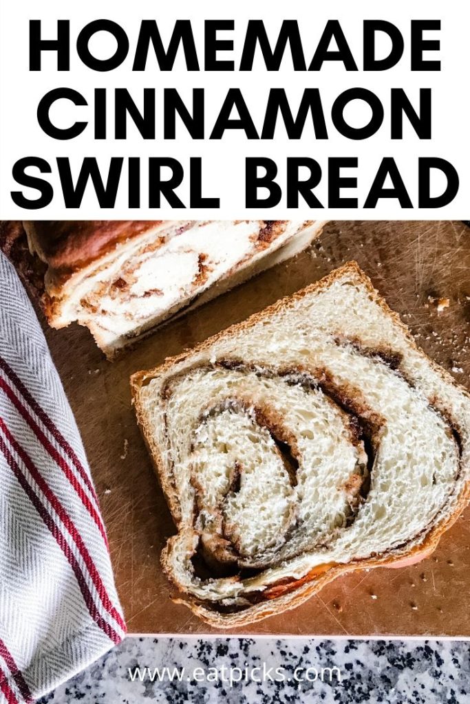 Homemade Cinnamon Swirl Bread slice