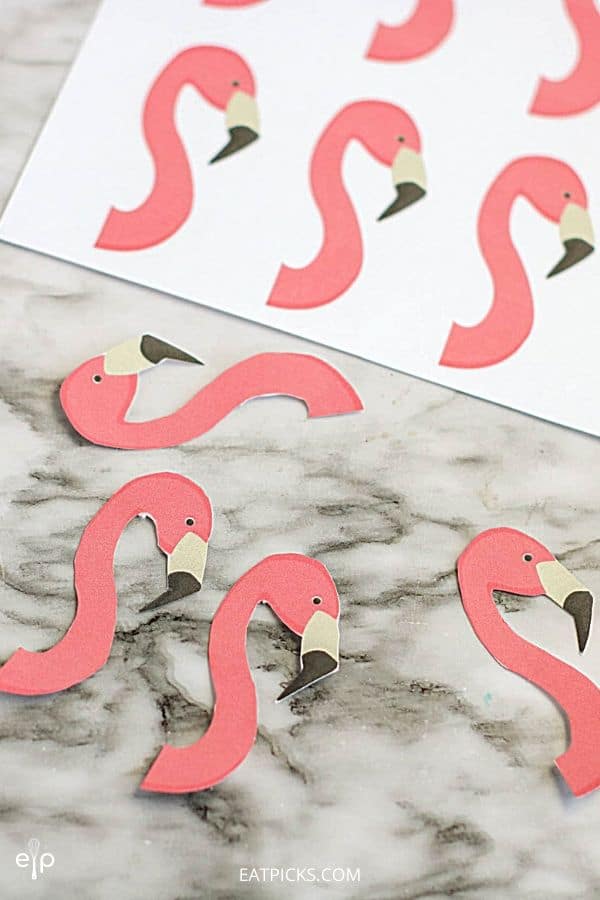 Flamingo Cupcake toppers