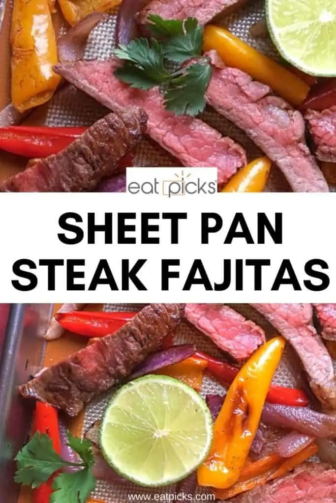 Sheet Pan Steak Fajitas Pin