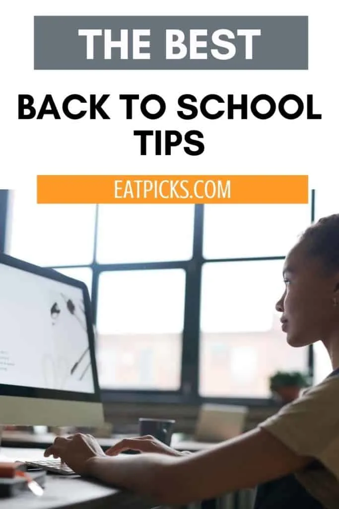 Best Back to school tips Pin image girl at desk