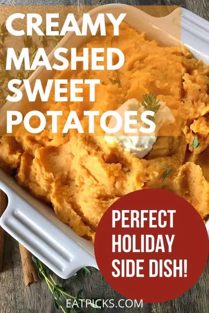 Creamy mashed sweet potatoes