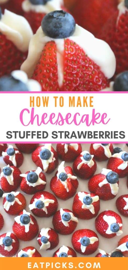 How to make cheesecake stuffed strawberries