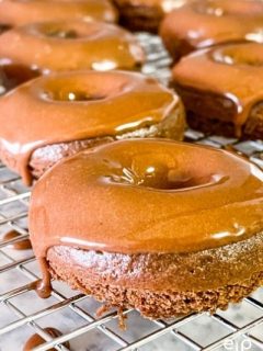 Chocolate baked donuts