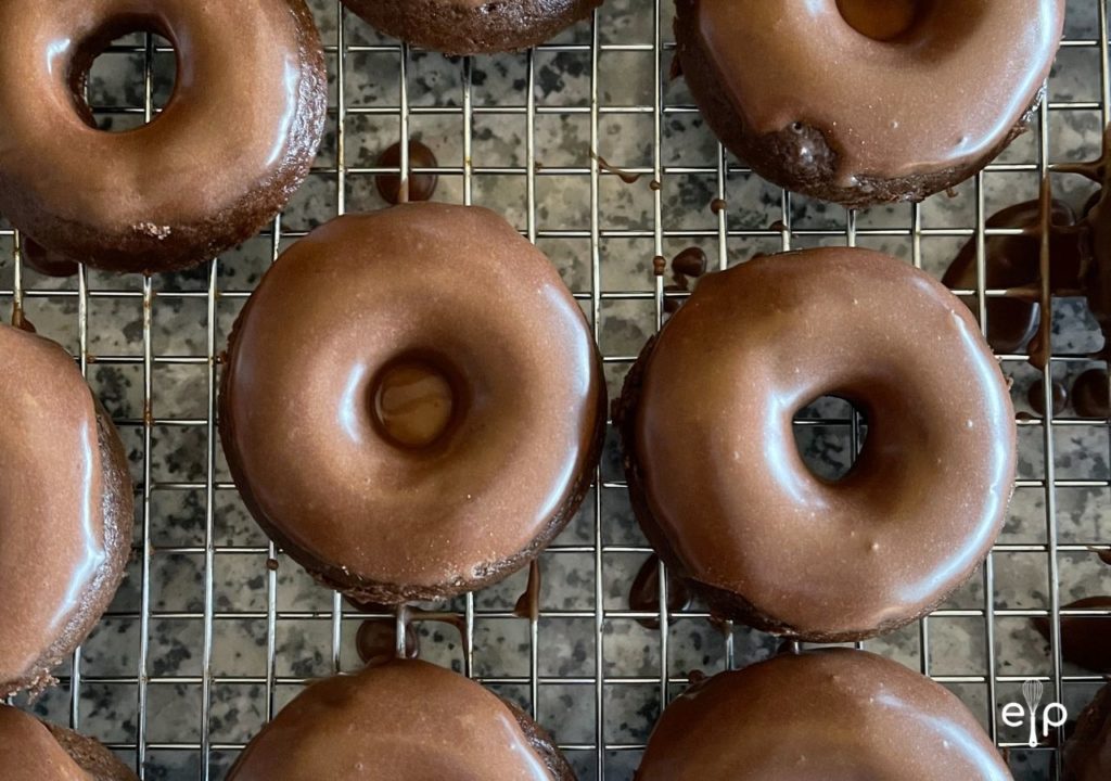 Chocolate glazed donuts 
