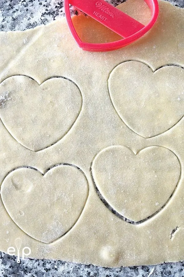 Crispy sugar cookie cut out hearts