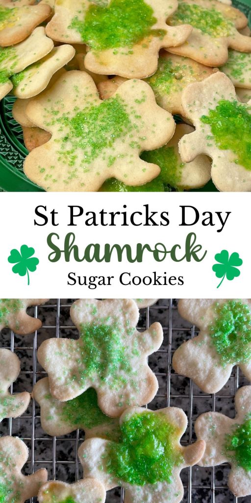 St. Patrick's Day Shamrock Sugar Cookies