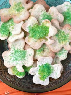 Shamrock St Patricks Day Sugar Cookies