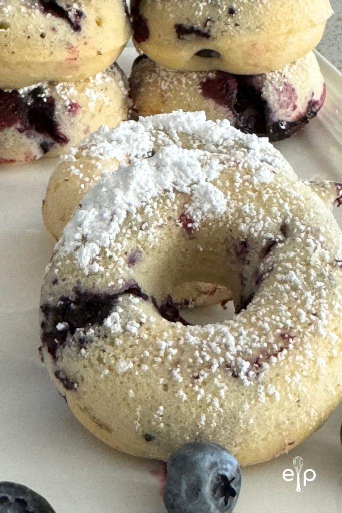 Blueberry cake donuts
