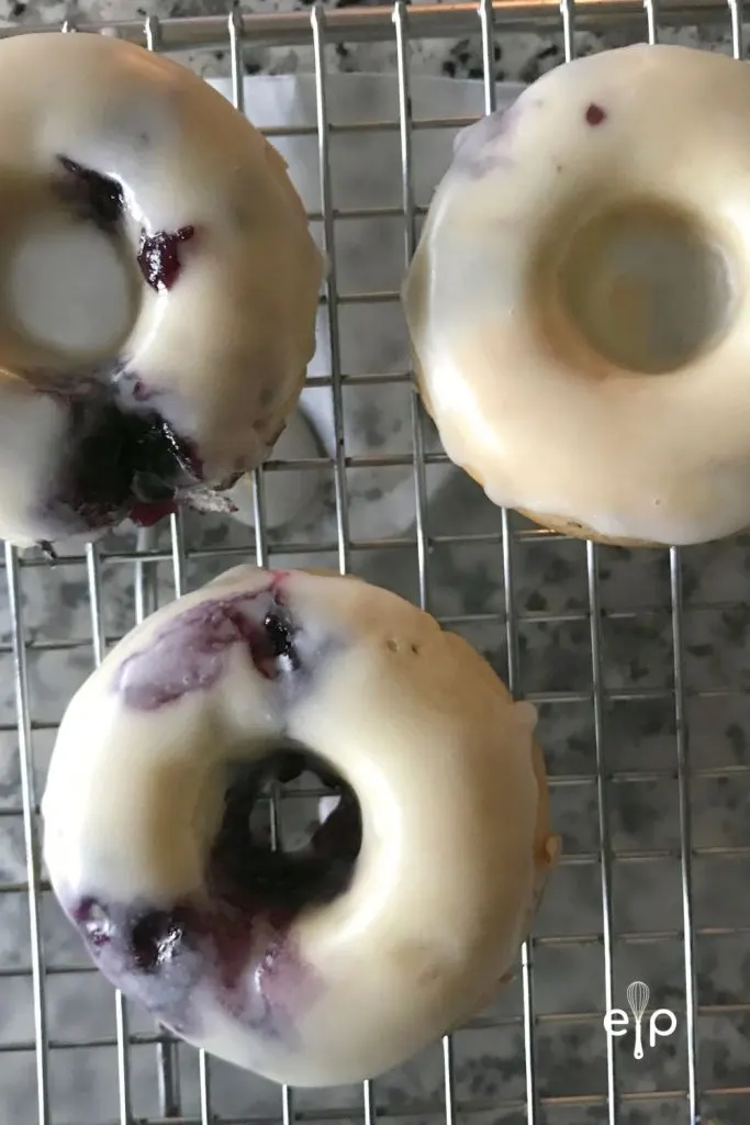 glazed Blueberry donuts