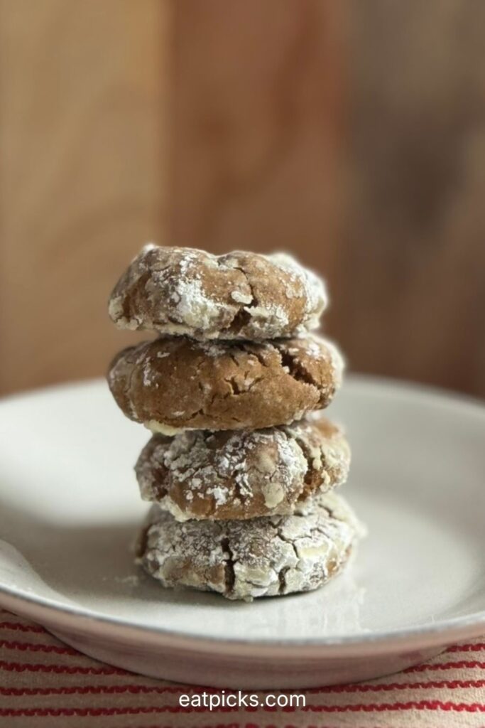 Gingerbread Crinkle Cookies
