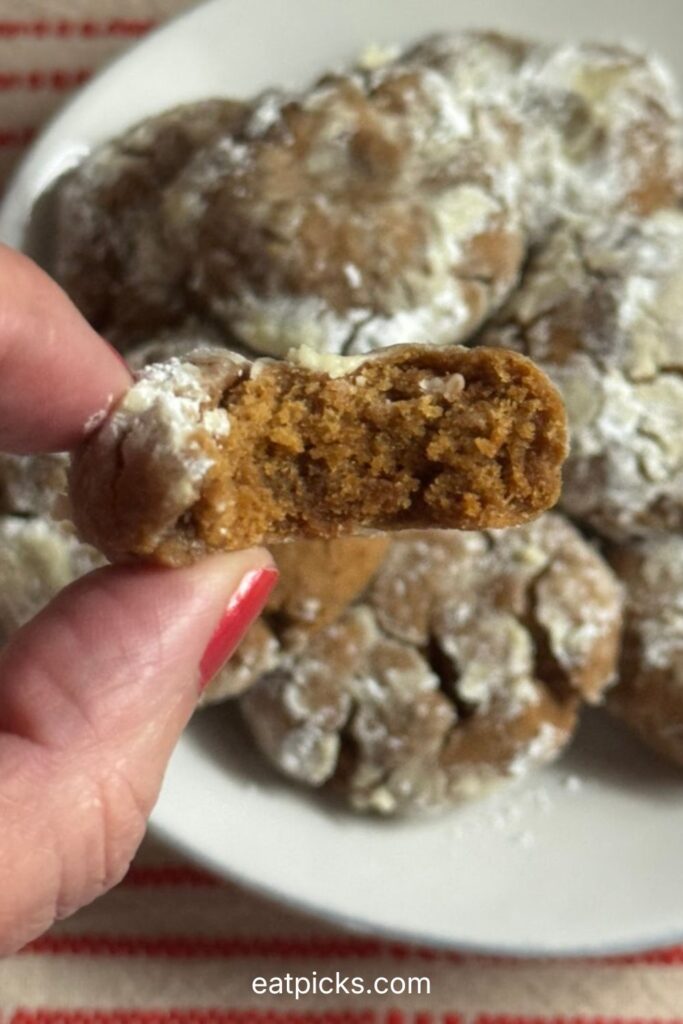 chewy and soft gingerbread cookies