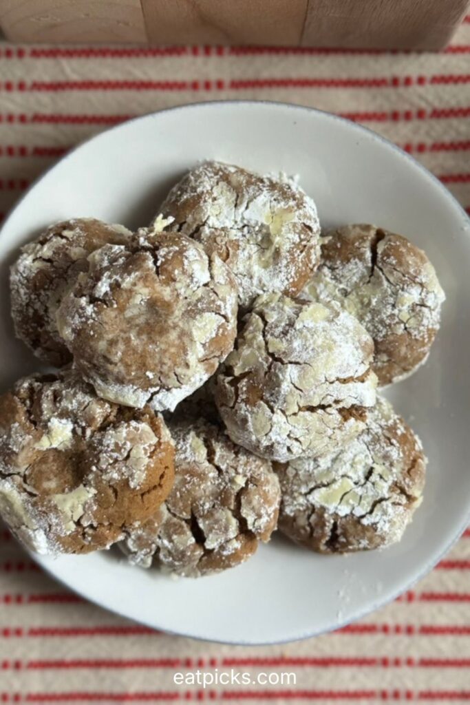 gingerbread crinkle cookies